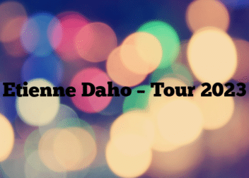 Etienne Daho – Tour 2023